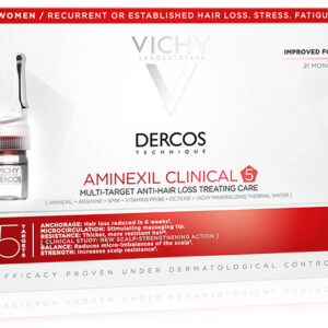 Dercos Aminexil Clinical 5 Women 21 Monodoses 6mL عناية ضد تساقط الشعر للنساء