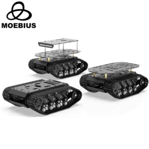 10KG Payload Metal Shock Absorption Tank Chassis with Suspension Robot Coding Motor Intelligent Car for Arduino