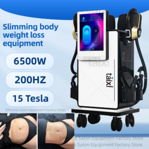 Dellutha 6500W 15T Tesla – 200Hz Weight Loss Electromagnetic Body Shaping Beauty Instrument Electromagnetic Resonance