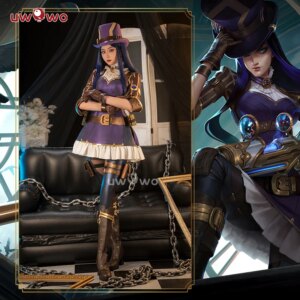 IN STOCK UWOWO League of Legends/LOL: Caitlyn Sheriff of Piltover Cosplay Costume