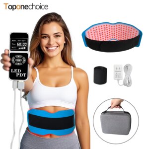 24W Red Light Therapy Belt 940nm 850nm 660nm Back Pain Relief Wrap Burn Fat Wrap Slimming Machine Waist Heat Pad Full Body