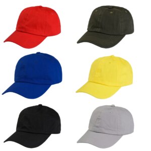 Pack of 24 Cotton Dad Caps Adjustable Casual Hats for Groups and Events