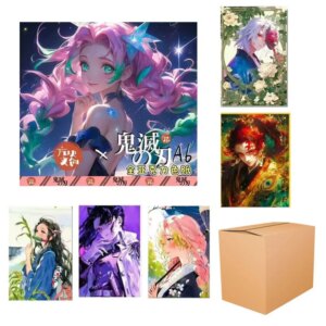 Block Cultural Creation Wholesales Demon Slayer Collection Cards Booster Box Acrylic Paper Kids Playing Cards Tables Games