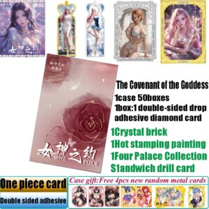 New Mika Culture One Piece Double Sided Adhesive Covenant of the Goddess Collection Cards Anime Yamato Nami Metal diamond Cards