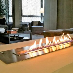 tuya bio kamin smart ethanol burner electric rectangular stainless steel bioethanol fireplace indoor wifi