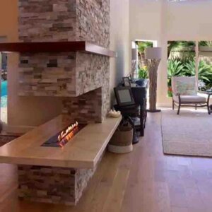 tuya wifi bio kamin electric rectangular stainless steel bioethanol burner ethanol fire bio fireplace