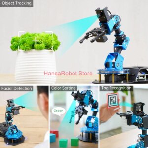 Hiwonder 1KG Load ArmPi FPV AI Vision Raspberry Pi 5 ROS Robotic Arm Manipulator with Python Open Source