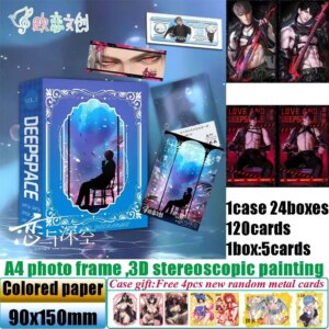 New Olian Love and Deepspace Colored Paper Game Male God Rafayel Xavier Sylus Zayne Charm Collection Cards Doujin Toy
