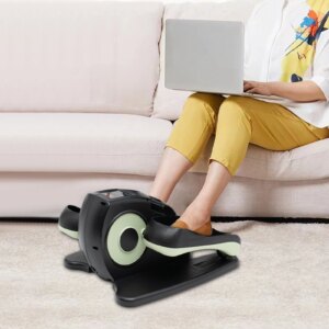 Under Desk Elliptical Machine for Seniors, Rehab Electric Sitting Leg Foot Pedal Exercise Equipment, Portable Trainer for Home