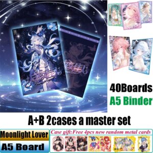 Goddess Story Moonlight Lover A5 Size Collection Cards Hobby Spicy Waifu Board Doujin Booster Box Hutao Ganyu Rare Card Toy Gift