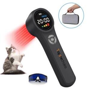 1760mW Portable Red & NIR Light Laser Therapy for Neck Back Shoulder Knee Pain Cold Laser Treatment Device Pets Friendly