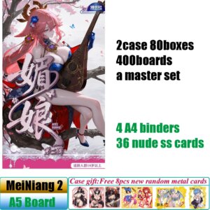 Newest Chaokashe Mei Niang 2 A5 Goddess Collection Cards Anime Heroine TCG CCG Spicy Sexy Swimsuit Bikini Cards Doujin Toy Gift