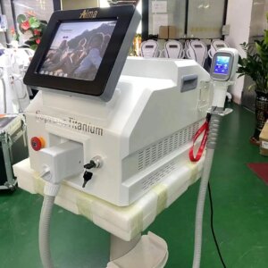 Portable Professional 808nm 1600W Titanium ice Painless Permanent Hair Removal Face Lifting Skin Whitening Machine