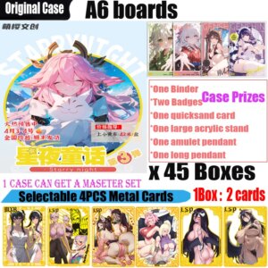 New A6 Size Board STARRY NIGHT Hobby Collection Card CCG Board Rare Genshin Card Toys Gift