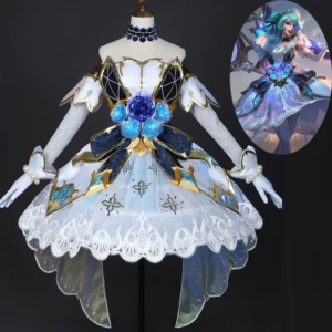 High Quality LOL Crystal Rose Gwen Cosplay Costume Female Dress Women Halloween Uniform Game Suits Anime Outfits Cos Full Set