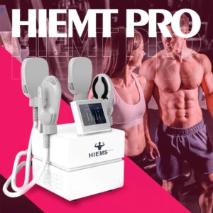 2/4 Handles Hi-emtpro Portable Muscle Reduce Burn Fat Beauty Healthy Equipment Ems Body Sculpting Shaping Machine
