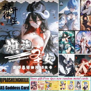 The Aesthetic Series The Cheongsam Maiden 3rd Edition A5 Goddess Story Cards Spicy Waifu Board Hutao Ganyu Rare Card Toy Gift