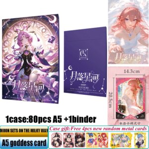 New Xika 2 MOON SETS ON THE MILKY WAY A5 Waifu Boards Goddess Story Cards Anime Girl TCG CCG Spicy Bikini Cards Doujin Toy Gift