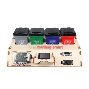 Waste Sorting Robot Kit AI Vision Waste Classification with Audio Broadcast for Micro:Bit V2.2 Robot DIY Kit Open Source Robot
