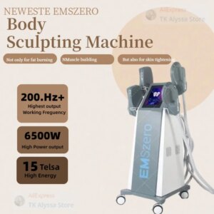 Professional EMSzero NEO 6500W RF Machine Hi-EMT Body Sculpting Fat Burning EMS Slimming Beauty Equipment.