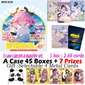 New A5 Size Card ” Strong Spring Feeling ” Hobby Waifu Board Genshin Collection Doujin Hutao Ganyu Rare Card Toy Gift