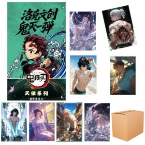 Locke Wenchuang Wholesales Demon Slayer Collection Cards Booster Box Wave1 Craft Colored Paper Kids Playing Cards Tables Games