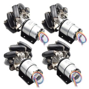 40KG PayLoad 4pcs 78mm Mecanum Wheel+ 4pcs 12V Motor with Speed Encoder for Arduino DIY Project Smart RC Robotics Parts