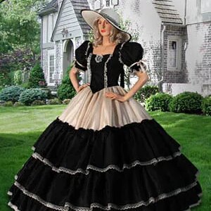 drop shipping really sample bondage Civil War era Wide Dress Ball Gown with Wide Handmade from Taffeta Prom Quinceanera Dresses