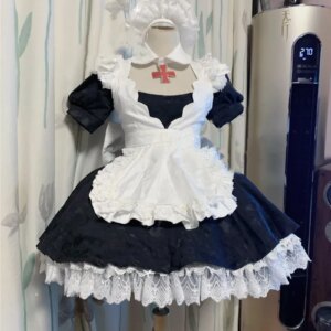 Hot Game Azur Lane KMS Graf Zeppelin Cosplay Costume Full Set Cute Maid Dress Ball Activity Party Role Play Clothing Custom-Make