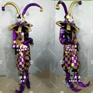 Venice clown costume business show fast tour masquerade halloween cosplay clown show prop nightclub bar stage suit