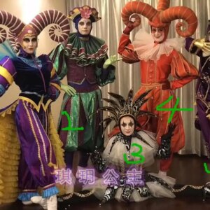 Venice Clown costume Festival Performance Venezia Stage Cruise Men