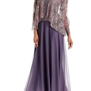 Plus Size Mother Of The Bride Dresses A-line Chiffon Lace With Jacket Long Groom Mother Dresses For Wedding Customized