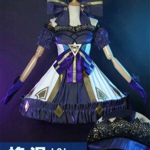 Hot Game LOL Gwen Cosplay Costume LingLuo Dolls Gorgeous Formal Dress Female Activity Party Role Play Clothing XS-XXL New