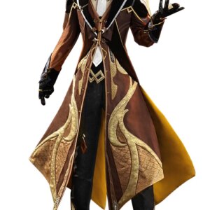 Cos-Mart Game Genshin Impact Zhongli Cosplay Costume Rex Lapis Morax Battle Uniform Male Activity Party Role Play Clothing S-XL