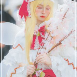 Cos-Mart Game Touhou Project LilyWhite Cosplay Costume Fairy Beautiful Fairy Series Dress Role Play Clothing Custom-Make