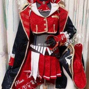 COSLEE Vtuber Hololive Houshou Marine Captain Dress Uniform Cosplay Costume Halloween Party Outfit For Women New