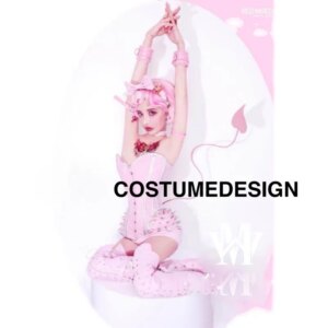 DJ singer performance outfit Sexy party pink gogo costume bar club stage show armor women nightclub clothes