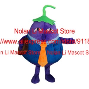 High Quality EVA Material Eggplant Dad Mascot Costume Crayon Cartoon Suit Birthday Party Cosplay Masquerade Festival Event 932