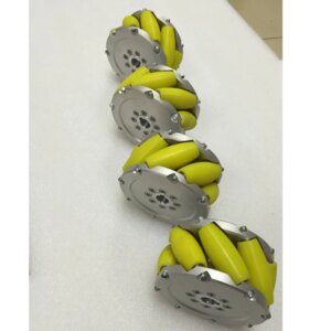 4pcs 300KG Heavy Load 5inch 127mm Mecanum Wheel 45 Degree Universal Robot Tires for Robocon Robocup Contest Heavy Duty DIY Parts