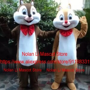 Factory Direct Chipmunk Mascot Costume Set Cartoon Anime Birthday Party Fancy Dress Cosplay Christmas Gift 1060