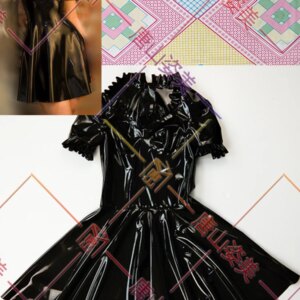 Latex dress ruffles SUMMER DRESS Dress customized 0.4mm