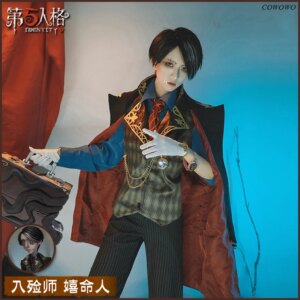 Anime! Identity V Aesop Carl Survivors Game Suit Handsome Uniform Cosplay Costume Halloween Party Outfit For Men