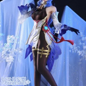 COSLEE Genshin Impact Ganyu Cosplay Costume Game Suit Dress Uniform Halloween Carnival Party Outfit Unisex NEW