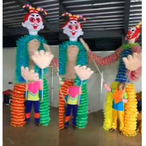 prop stage show clown doll suit Halloween party Live version wearing spring clown cosplay costumes