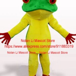 Factory Direct Sales Adult Frog Mascot Costume Cartoon Character Fancy Dress Party Role Playing Advertising Holiday Gift 1085
