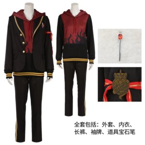 Customize Game Twisted Wonderland Diasomni SCARABIA Jamil School Uniforms Red Cosplay Costume New Outfit