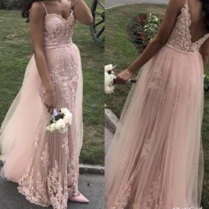 Sexy Spaghetti Straps Beaded Backless Mermaid wedding Dresses 2025 Formal Dress Party Gowns with Tulle Train Robe De Soiree