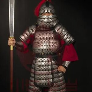 Ancient Chinese Armor Heavy Infantry Stainless steel Song Dynasty Finished Product Men 16KG Include Hat Iron