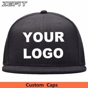 3D Logo Small MOQ Softball Baseball Tennis Golf Back Snap Strap Custom Acrylic Cap Adjustable Hip Hop Fitted Full Closure Hat