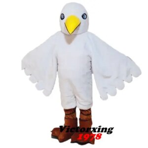 New Adult Foam Deluxe White Seagull Party Mascot Costume Christmas Fancy Dress Halloween Girl Mascot Costume Free Ship